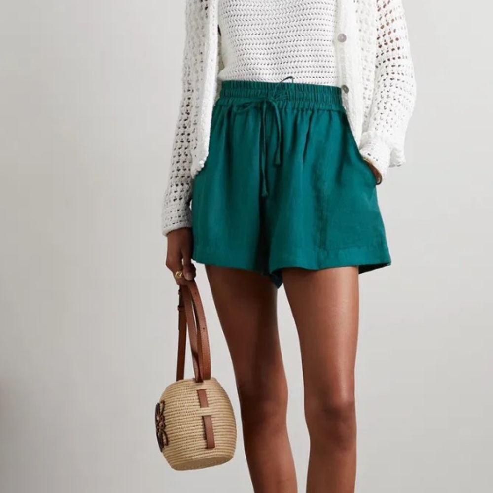 Apiece Apart Trail Linen Shorts
